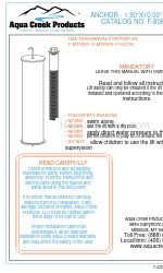 aqua greek products ANCHOR F-808SA-10 매뉴얼