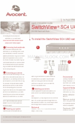 Avocent SwitchView SC4 UAD クイック・インストール・マニュアル