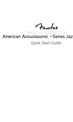 Fender Americal Acoustasonic Jazzmaster Series Посібник із швидкого старту