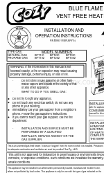 COZY BFT101 and Manual de instrucciones de instalación y funcionamiento