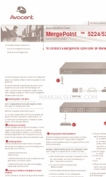 Avocent MergePoint 5224 Instrukcja szybkiej instalacji