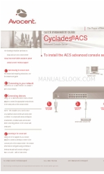 Avocent ACS1 빠른 설치 매뉴얼