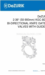 DeZurik KGC-BD Instructions Manual