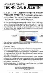 Aqua Lung Calypso Technisch bulletin