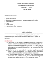 Avocent DSR 1024 Opmerkingen over firmware-uitgave