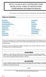 Allied 2HP13 Instructions d'installation/de mise en service/Manuel d'information du propriétaire