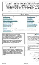 Allied 4AC14 Manual de instruções de instalação e arranque