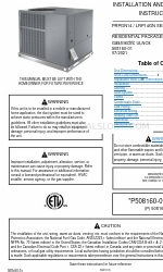 Allied LRP14GN Series Manual de instruções de instalação e manutenção