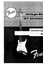 Fender '57 Gebruiksaanwijzing