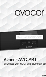 AVOCOR AVC-SB1 Talimatlar Kılavuzu