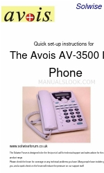 Avois AV-3500 Manuel d'instructions pour l'installation rapide