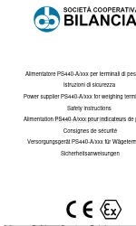 Bilanciai PS440 Series Instrucciones de seguridad