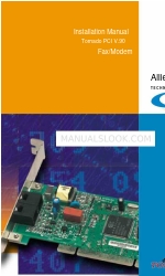 Allied Data Technologies Tornado PCI V.90 Instrukcja instalacji