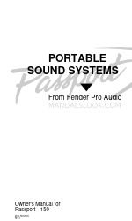 Fender PASSPORT P150 Benutzerhandbuch