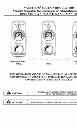 Allied Healthcare VACUTRON CONTINUOUS-INTERMITTENT Manual de operação e manutenção