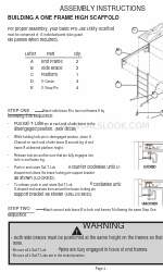 BilJax Pro-Jax Utility Scaffold Instrucciones de montaje