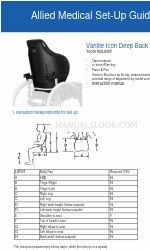 ALLIED MEDICAL Varilite Icon Deep Back Manuale di configurazione