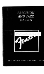 Fender 27-6220 Std P-Bass Instruction Manual