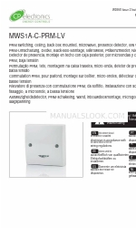 CP Electronics MWS1A-C-PRM-LV Manual de instalação