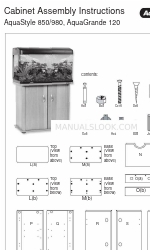 Aqua One AquaGrande 120 Assembly Instructions