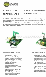 ABACOM Technologies RX-AUDIO-24-D Manual