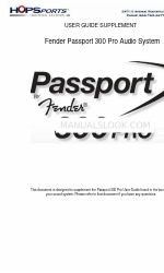 Fender Passport 300 Pro Suplemento del manual del usuario