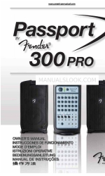 Fender Passport 300 Pro Manual del usuario