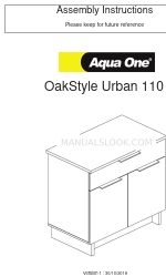 Aqua One OakStyle Urban 110 Инструкция по сборке Руководство