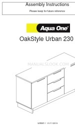 Aqua One OakStyle Urban 230 Manual de instrucciones de montaje