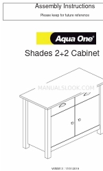 Aqua One Shades 2+2 Cabinet Assembly Instructions Manual