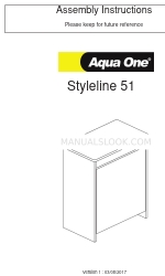 Aqua One Styleline 51 Інструкція з монтажу Посібник з монтажу