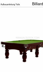 Billiard-Royal Aufbauanleitung Yalis Manual