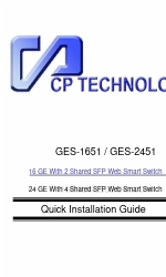 CP TECHNOLOGIES GES-1651 Посібник зі швидкого встановлення