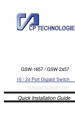 CP TECHNOLOGIES GSW-1657 クイック・インストール・マニュアル