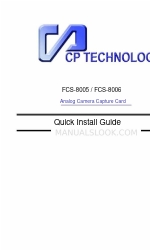 CP TECHNOLOGIES FCS-8005 Hızlı Kurulum Kılavuzu