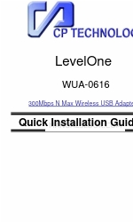 CP TECHNOLOGIES LevelOne WUA-0616 Manuel d'installation rapide