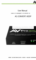 AVPro Edge AC-CONVERT-HDDP Manual do utilizador