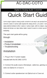 AVPro Edge AC-DAC-COTO Quick Start Manual