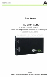 AVPro Edge AC-DA14-AU Manual del usuario