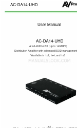 AVProConnect AC-DA14-UHD Manuale d'uso