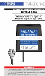 Aqua Quip APL 511N Installation & Operating Instructions Manual