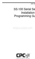 CPC SS-100 Manual de instalação e programação