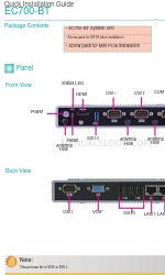 DFI EC700-BT Snelle installatiehandleiding