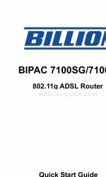 Billion BiPAC 7100SG Manuel de démarrage rapide