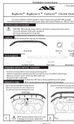 AVS Chrome Hood Shield Інструкція з монтажу Посібник з монтажу