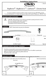 AVS Chrome Hood Shield Bugflector II Інструкція з монтажу Посібник з монтажу