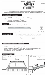 AVS Sunflector Series Installation Instructions Manual