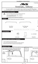 AVS Ventshade Installationsanleitung Handbuch