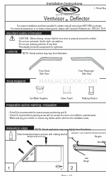 AVS Ventvisor Installation Instructions Manual