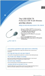 Billion Tiny USB ISDN TA Spécifications